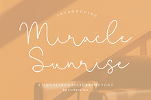 Miracle Sunrise - Calligraphy Font