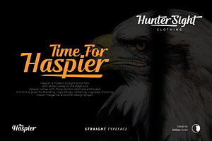 The Haspier Straight Script Font