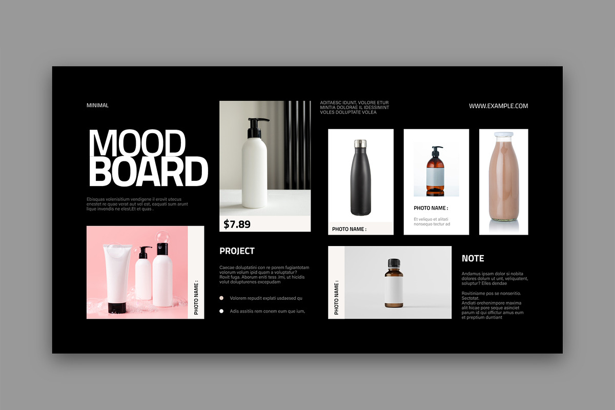 Mood Board Design Template, a Social Media Template by MightyDesign (Photo 3 of 6)