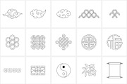 Lunar New Year line icon set, an Outline Icon by NatalieArtShop (Thumbnail 7 of 11)