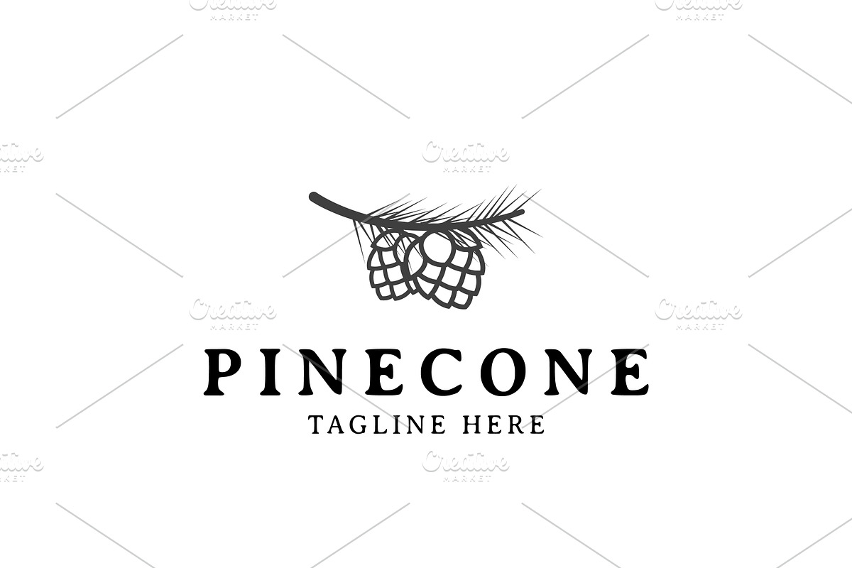 Wild Pinecone Logo Design, a Branding & Logo Template by AlvinStd