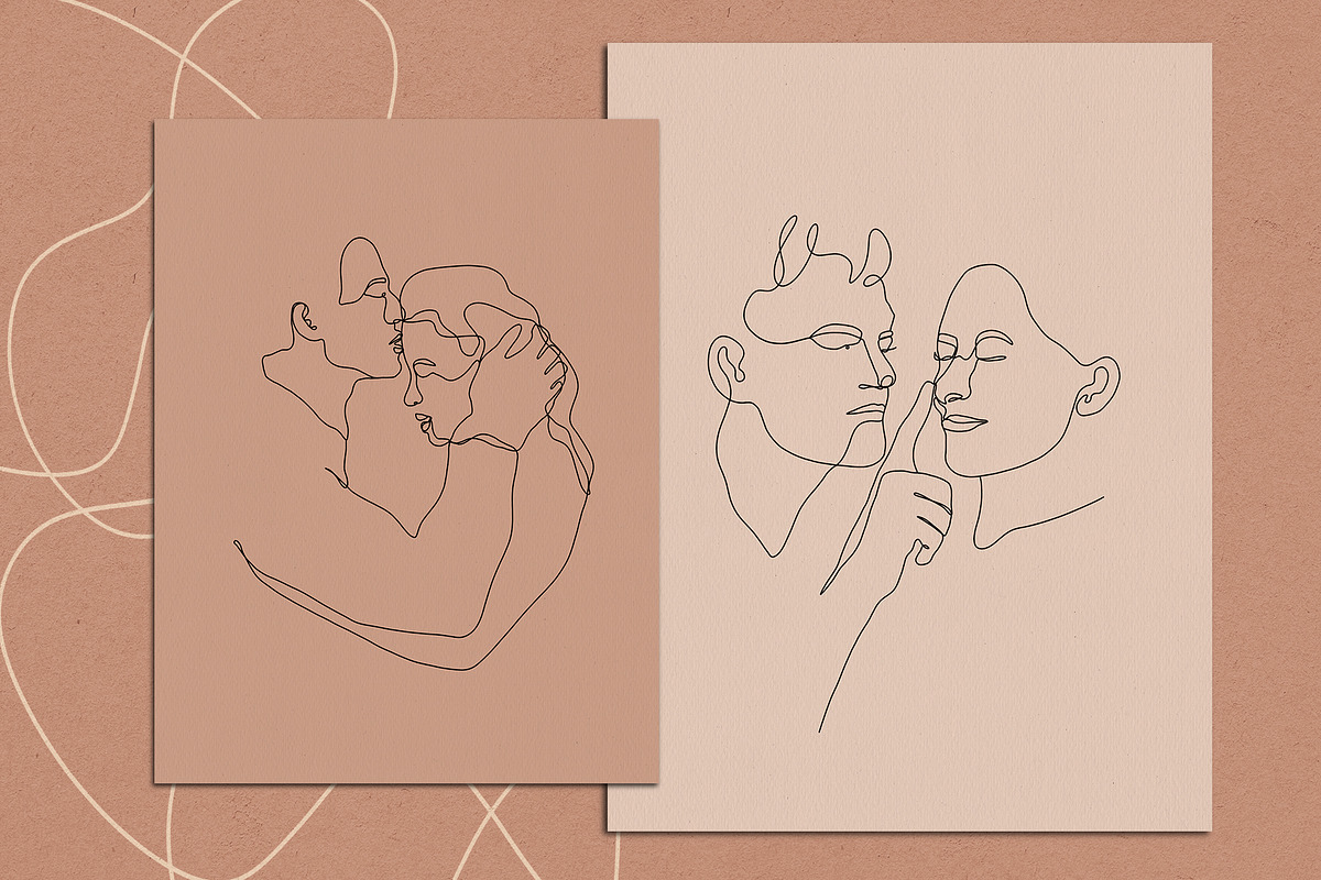 Only Love Line Art Posters, a Decorative Illustration by Miracles Everywhere (Photo 3 of 6)