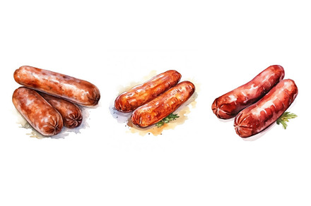 meat boiled sausage ai generated, a Food & Drink Photo by pikepicture