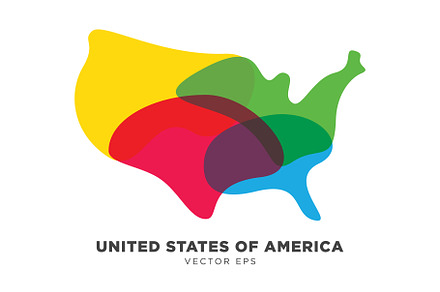 USA Map Vector