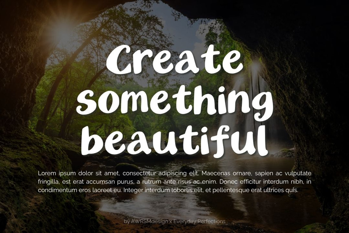 Braden | A Bold Decorative Font, a Sans Serif Font by Everyday Perfection (Photo 5 of 5)