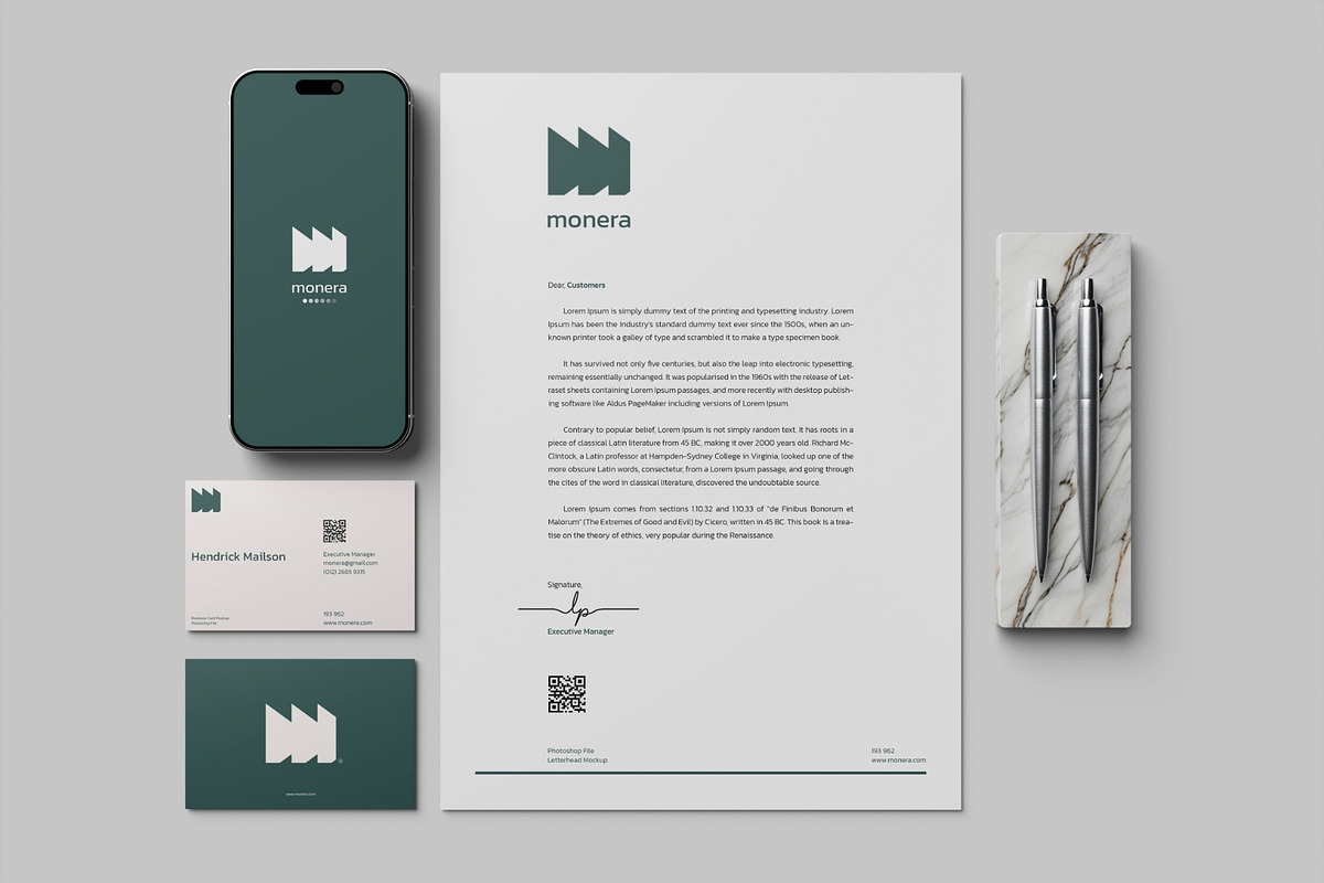 Realistic Stationery Mockup PSD, a Books & Magazine Mockup by MA-KING_ART (Photo 5 of 5)