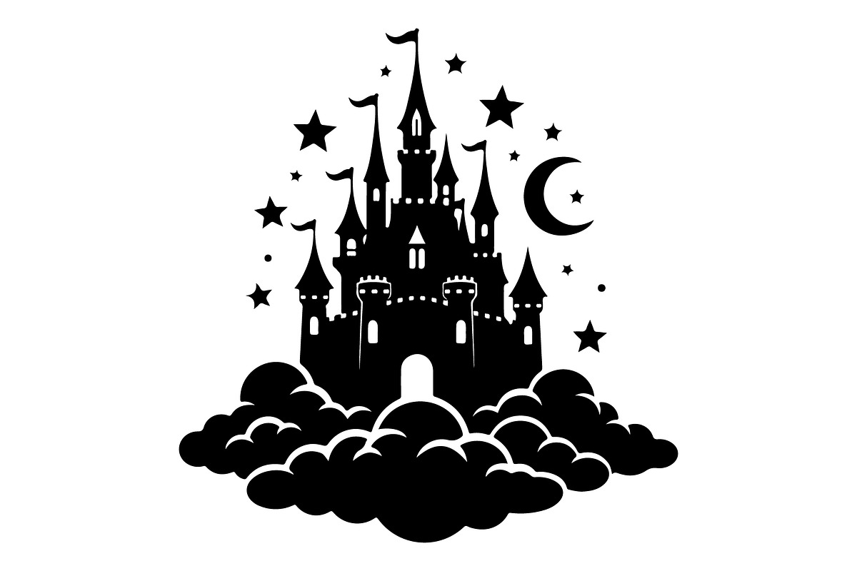 Fantasy Castle Cloud Moon Bundle, an Object Illustration by Gaye Art (Photo 12 of 30)