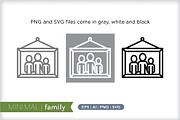 Minimal family icons, an Outline Icon by Picture Window (Thumbnail 2 of 5)