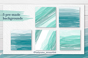 Abstract linear Ocean clipart, a Seasonal Illustration by Tatyana_Zenartist (Thumbnail 7 of 13)