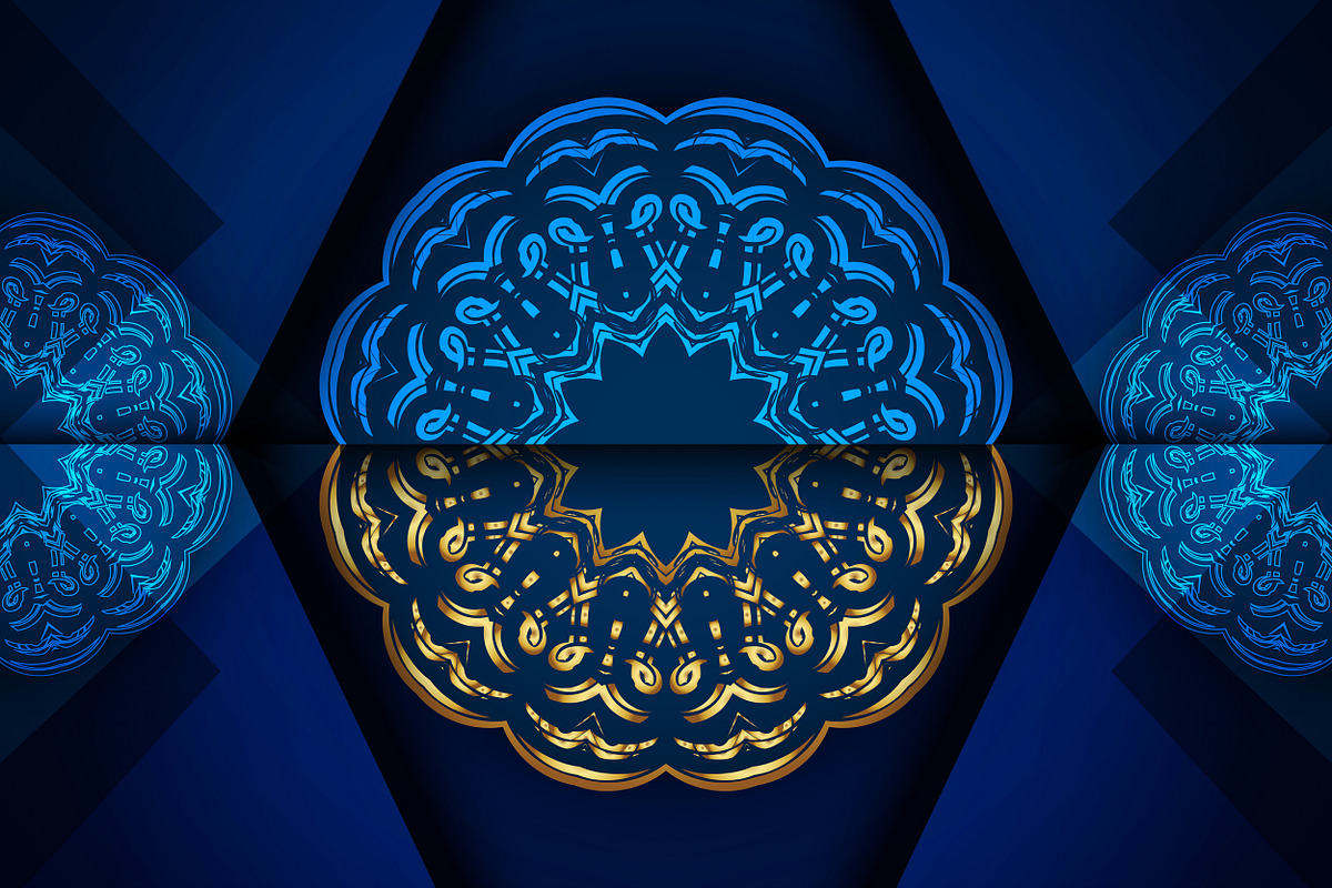Mandala Oriental Floral art Bundle, a Background Graphic by NJ Himel (Photo 79 of 97)