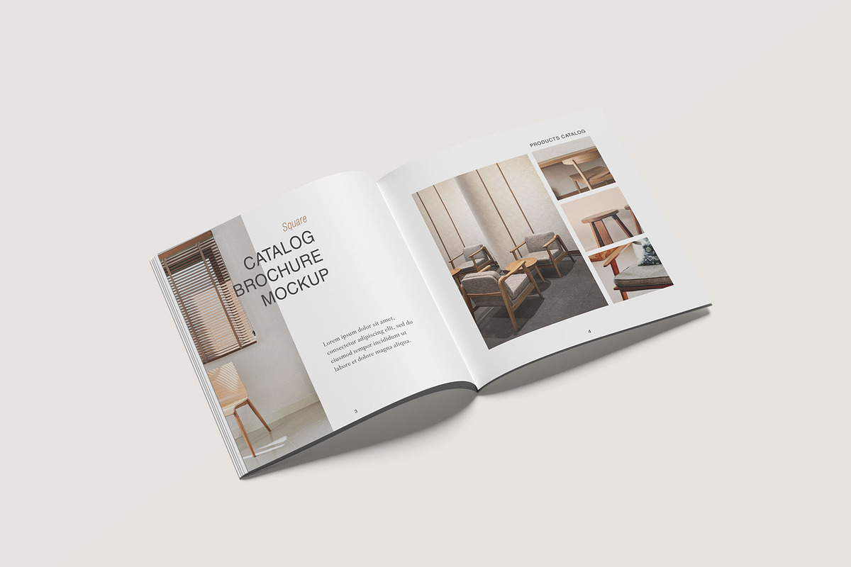 Square Brochure Catalog Mockup, a Print Template by Jestdio (Photo 5 of 14)