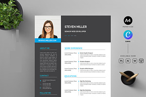 Clean and creative minimal resume