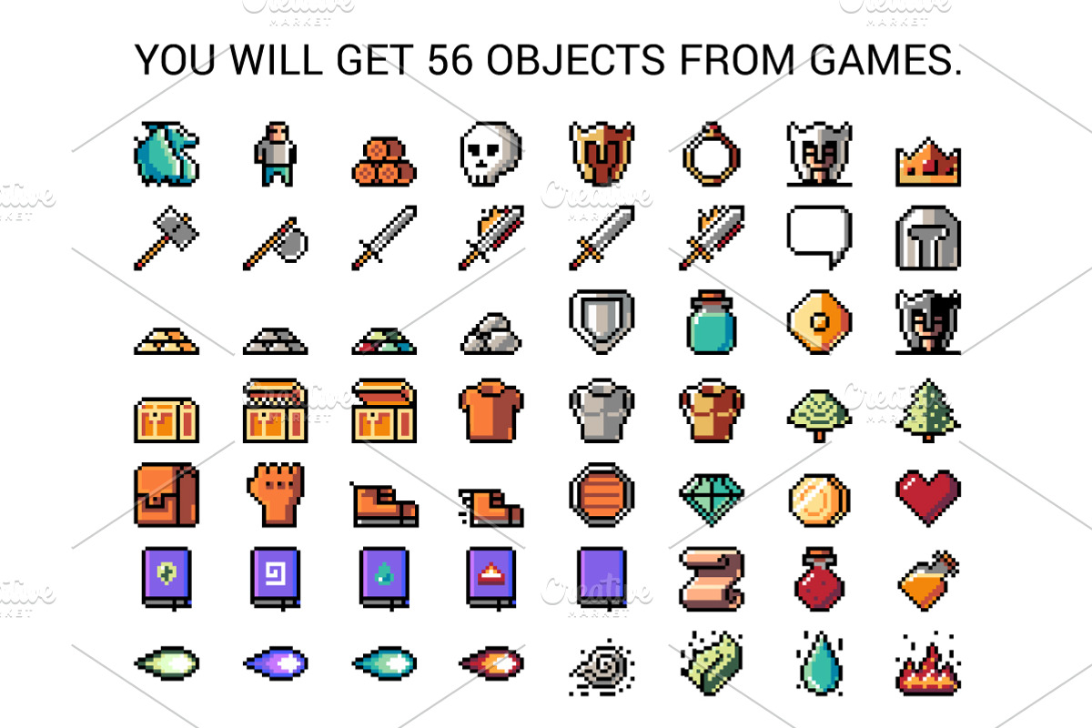 Pixel art bundle for gamers., an Icon by Nomber_86 (Photo 3 of 4)