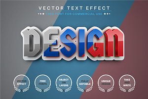 Russia Tricolor Editable Text Effect