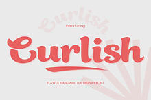 Curlish font