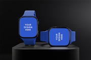 Smart Watch Mockup, a Wearable Device Mockup by Farabion Studio (Thumbnail 2 of 2)
