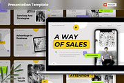Sales Marketing PowerPoint Template, a Presentation Template by MtvtdArt (Thumbnail 1 of 6)
