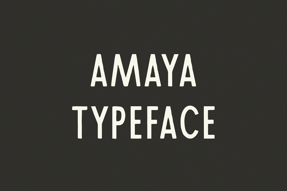 Amaya | A Tall Display Typeface, a Sans Serif Font by Taylor Penton (Photo 2 of 5)