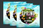 Spring Break Party Flyer, a Flyer Template by Corrella Design (Thumbnail 2 of 2)