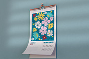 2027 Floral Calendar Template Vector, a Stationery Template by Peacock_design (Thumbnail 11 of 15)