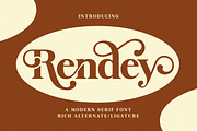 Rendey, a Serif Font by Gatype (Thumbnail 1 of 9)