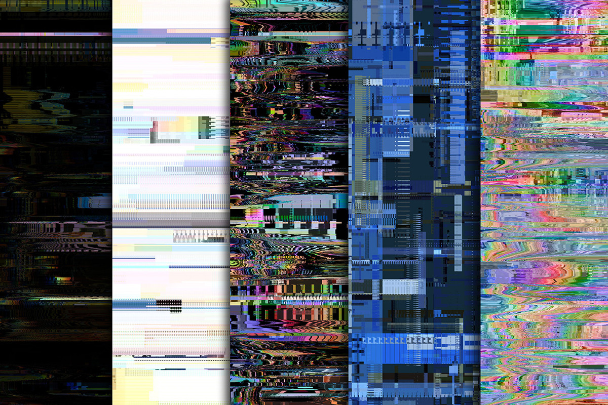 Glitch textures, a Background Graphic by dotstudio (Photo 2 of 14)