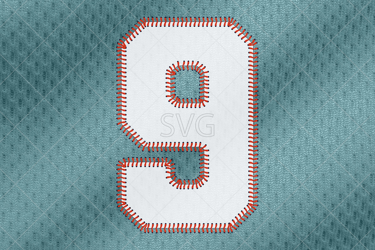 Baseball Numbers Font. SVG, PNG, an Object Graphic by MockupsBox (Photo 11 of 11)