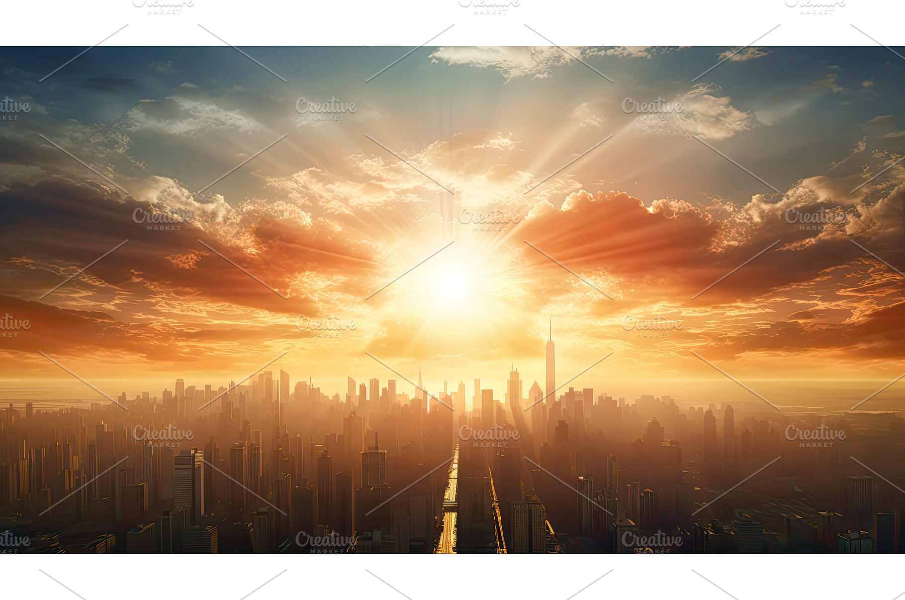 warm rays light ai generated, an Architecture Photo by pikepicture