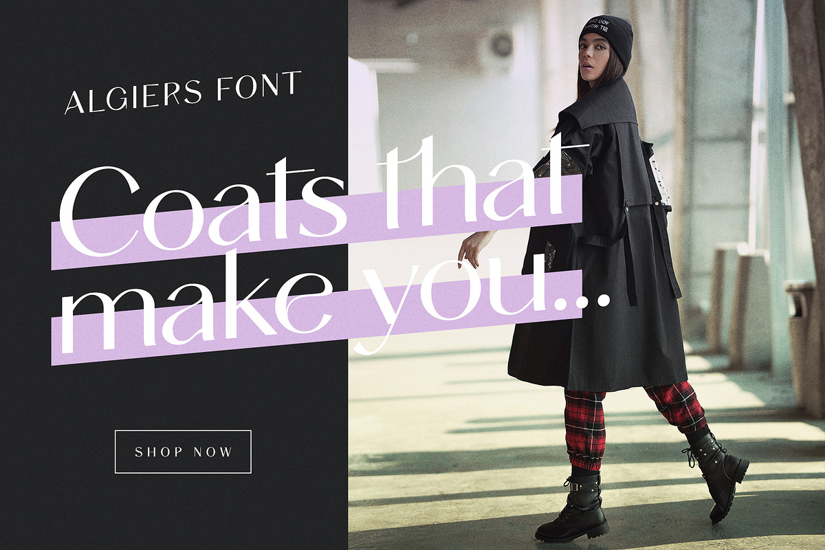 Algiers - A Modern Sans Serif, a Sans Serif Font by Ivan Rosenberg (Photo 6 of 14)