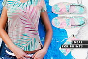 Palm Leaves | 12 Vector Patterns, a Pattern Graphic by Artem Vorotnikov (Thumbnail 3 of 6)
