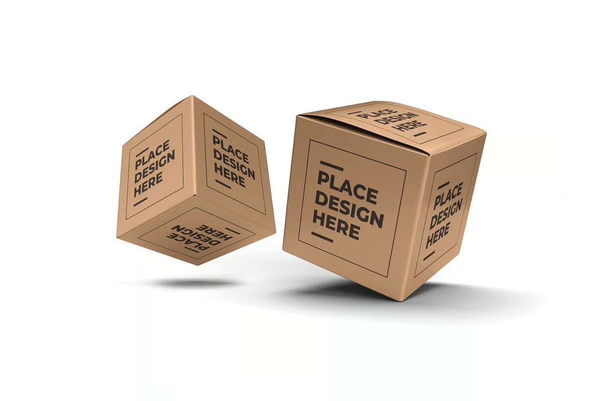 Square Box Packaging Mockup Template, a Packaging Mockup by DesignRushMarket (Photo 5 of 11)