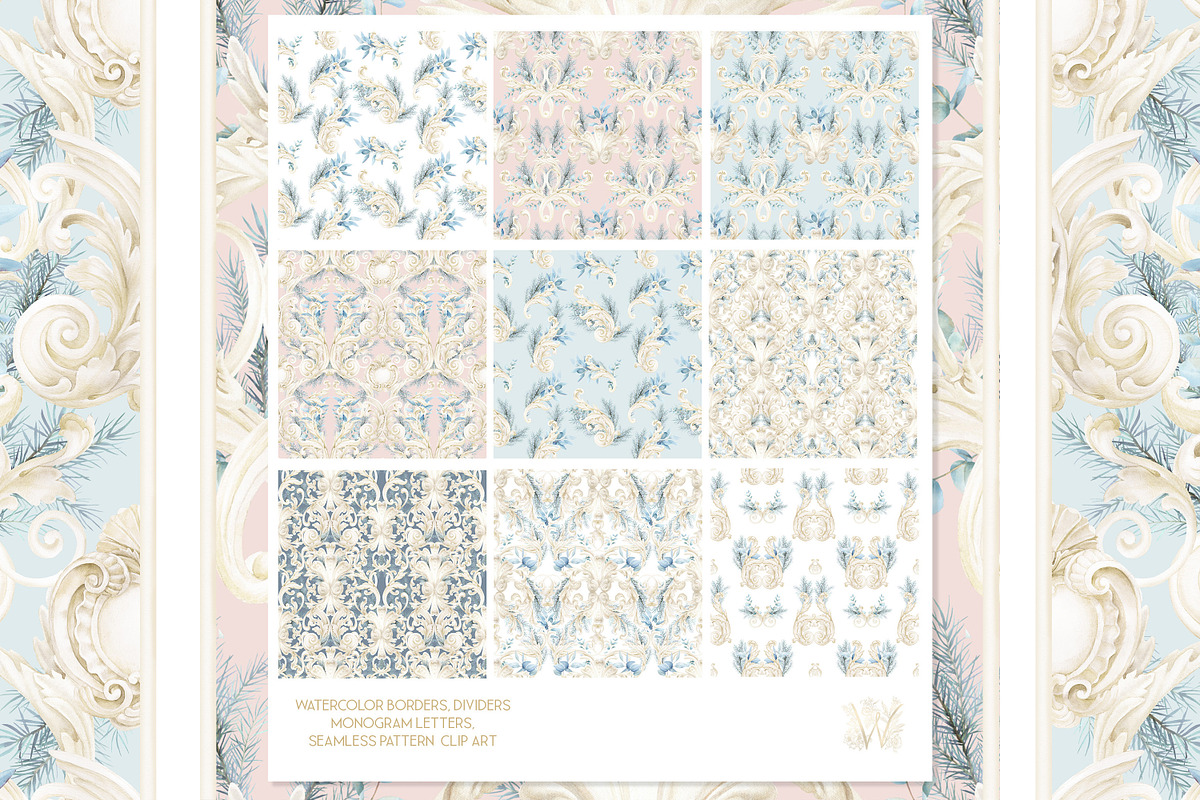 Winter Deer Borders, wedding png, a Decorative Illustration by WonderWonder (Photo 6 of 18)