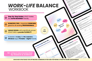 Work Life Balance, Life Planner, a Print Template by PlannersByBee (Thumbnail 1 of 3)