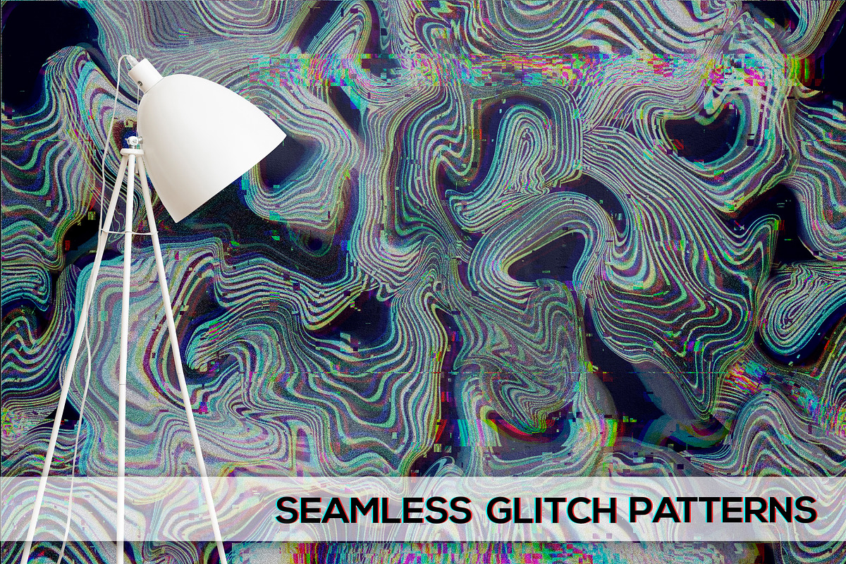 SEAMLESS GLITCH PATTERNS, a Pattern Graphic by ANAKOTO (Photo 23 of 25)