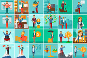 80 Flat business illustration bundle, a Finance Illustration by Visual Generation (Thumbnail 2 of 5)