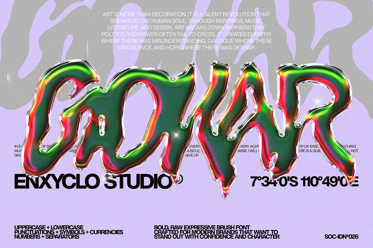 ARGEN — Raw Expressive Gritty Font, a Handwritten Font by Enxyclo Studio (Photo 5 of 14)