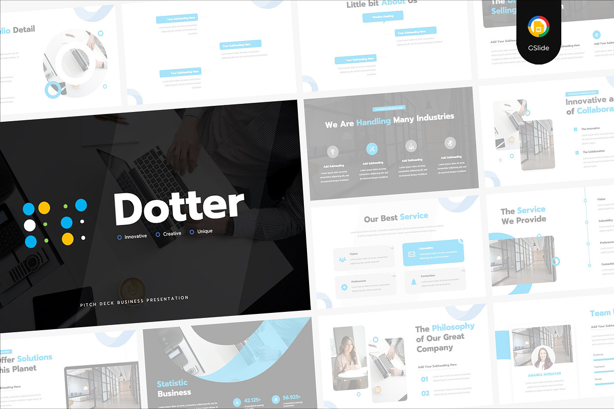 Pitch Deck Keynote Presentation, a Presentation Template by TMint Creative (Photo 1 of 6)