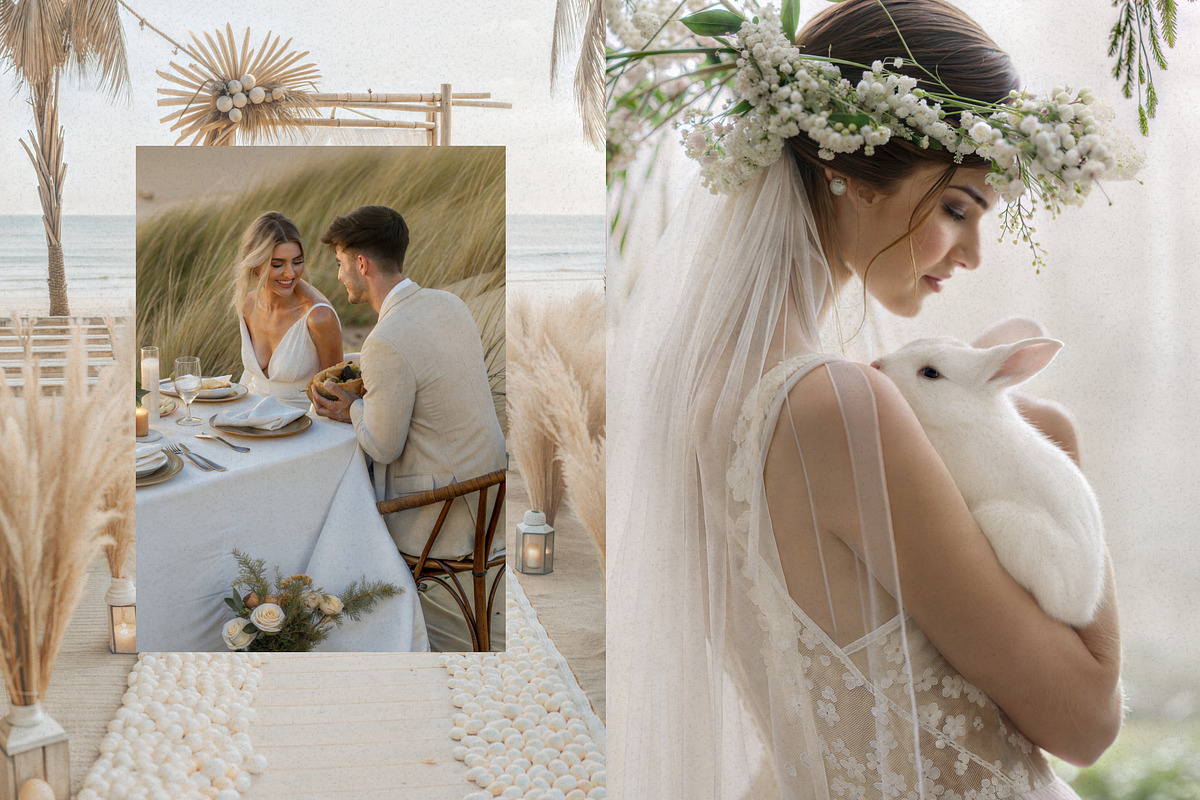 Beige Wedding Aesthetic Stock Photos, a Beauty & Fashion Photo by Helospace (Photo 5 of 10)