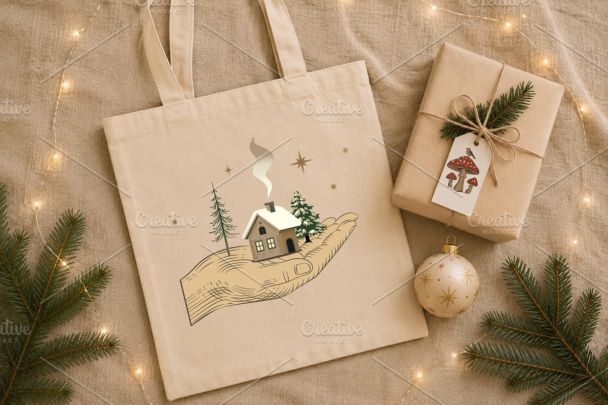 Vintage Christmas Illustrations, a Seasonal Illustration by lenlis (Photo 9 of 9)