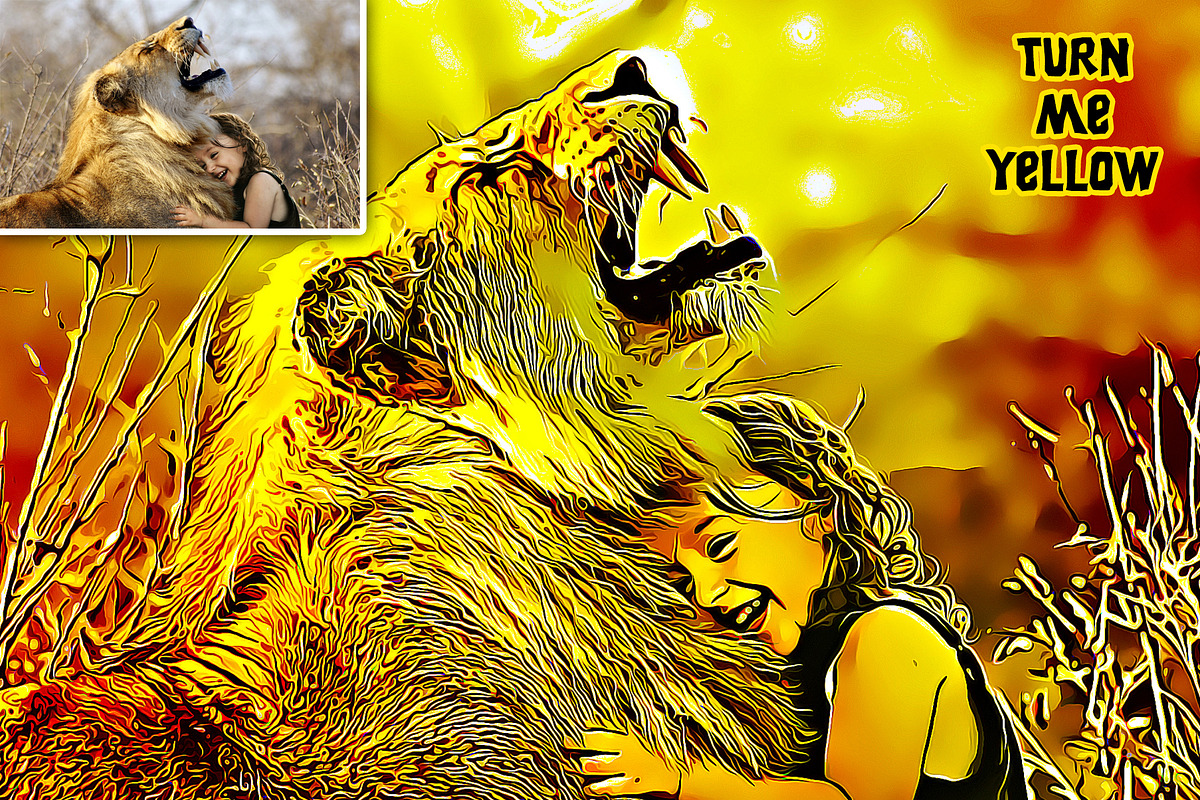 Turn Me Yellow - PhotoShop Action, an Action Add-On by KnightWipers (Photo 6 of 6)