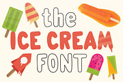 The Ice Cream Font, a Sans Serif Font by Vitek Graphic (Thumbnail 1 of 6)