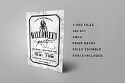 2 Vintage Halloween flyer templates, a Flyer Template by Marie T (Thumbnail 7 of 7)
