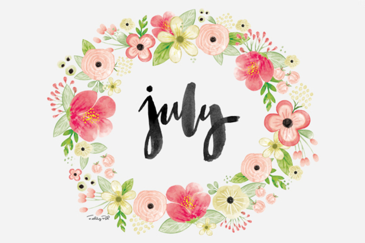 Watercolor Floral Wreath 1, an Illustration by hellopop design (Photo 1 of 2)