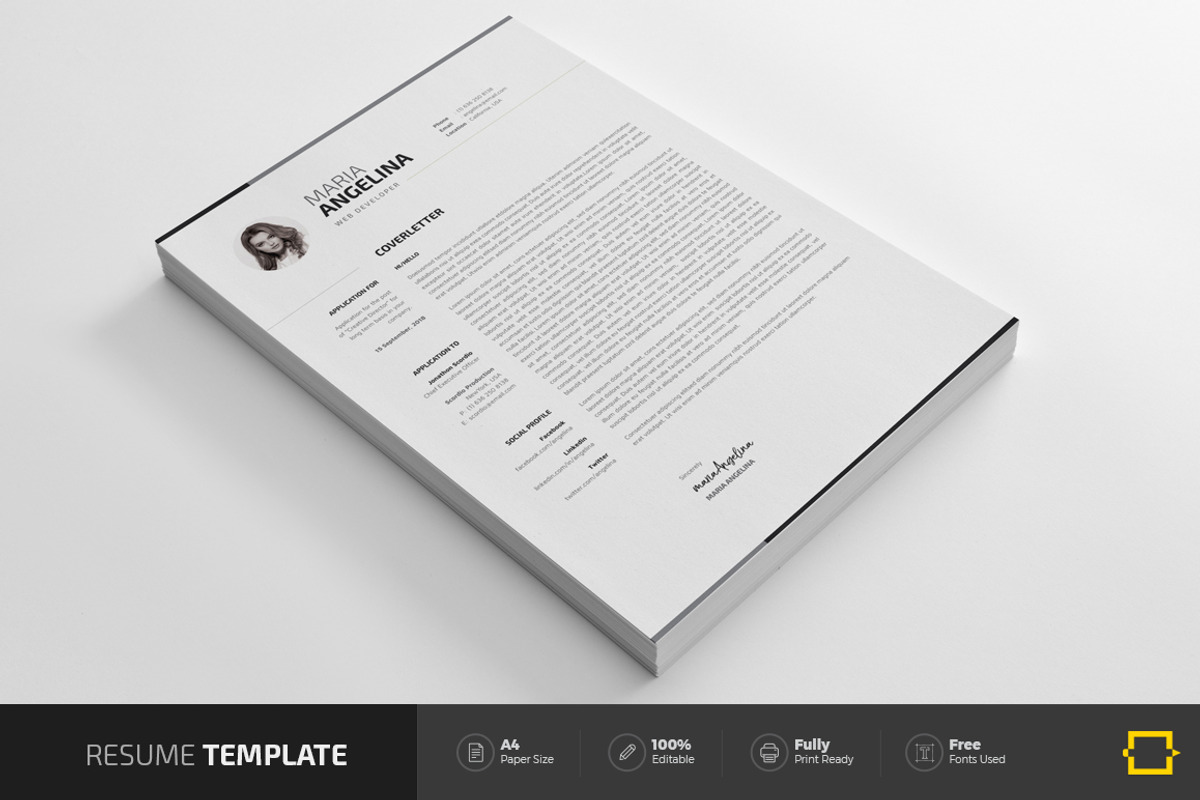 Resume, a Resume Template by DesignJanala (Photo 5 of 5)