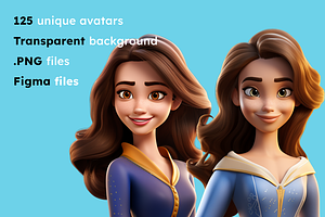 125 Animoji Avatars - Disney Princes