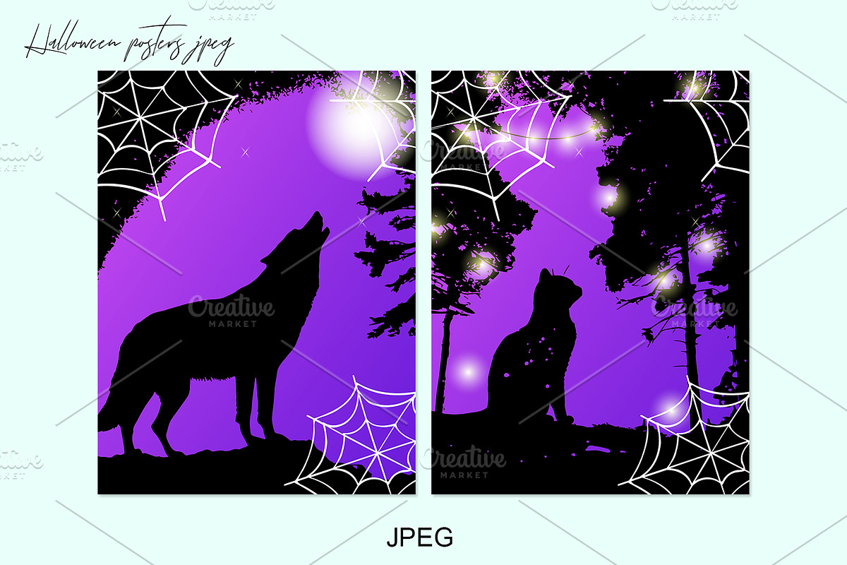 Happy Halloween Posters JPEG, a Poster Template by kh_cat (Photo 1 of 3)
