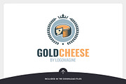 Gold Cheese Logo Template, a Branding & Logo Template by LOGOMAGINE (Thumbnail 8 of 16)