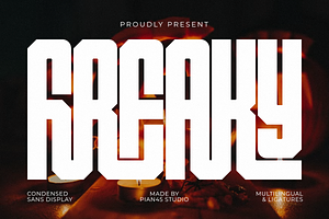 Freaky - Halloween Sans Display Font, a Sans Serif Font by Pian45 Studio