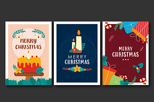 Christmas Greeting Cards Set, a Templates & Theme by studiogstock