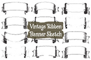 Sketch Style Ribbon Vector Bundle, an Illustration by hafijul (Thumbnail 1 of 10)